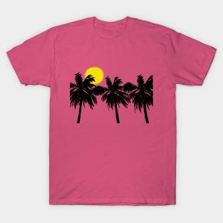 Purple Palm Trees T-Shirt